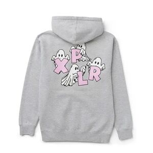XPLR Ghost Grey Hoodie NWOT Full Zip XL Official Merchandise Unisex Sam & Colby